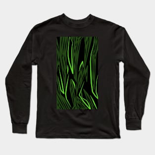 Green Abstract shapes Long Sleeve T-Shirt